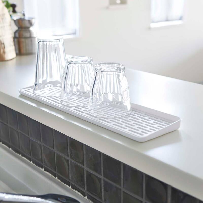 Yamazaki Home Tower Sink Side Glass Drainer