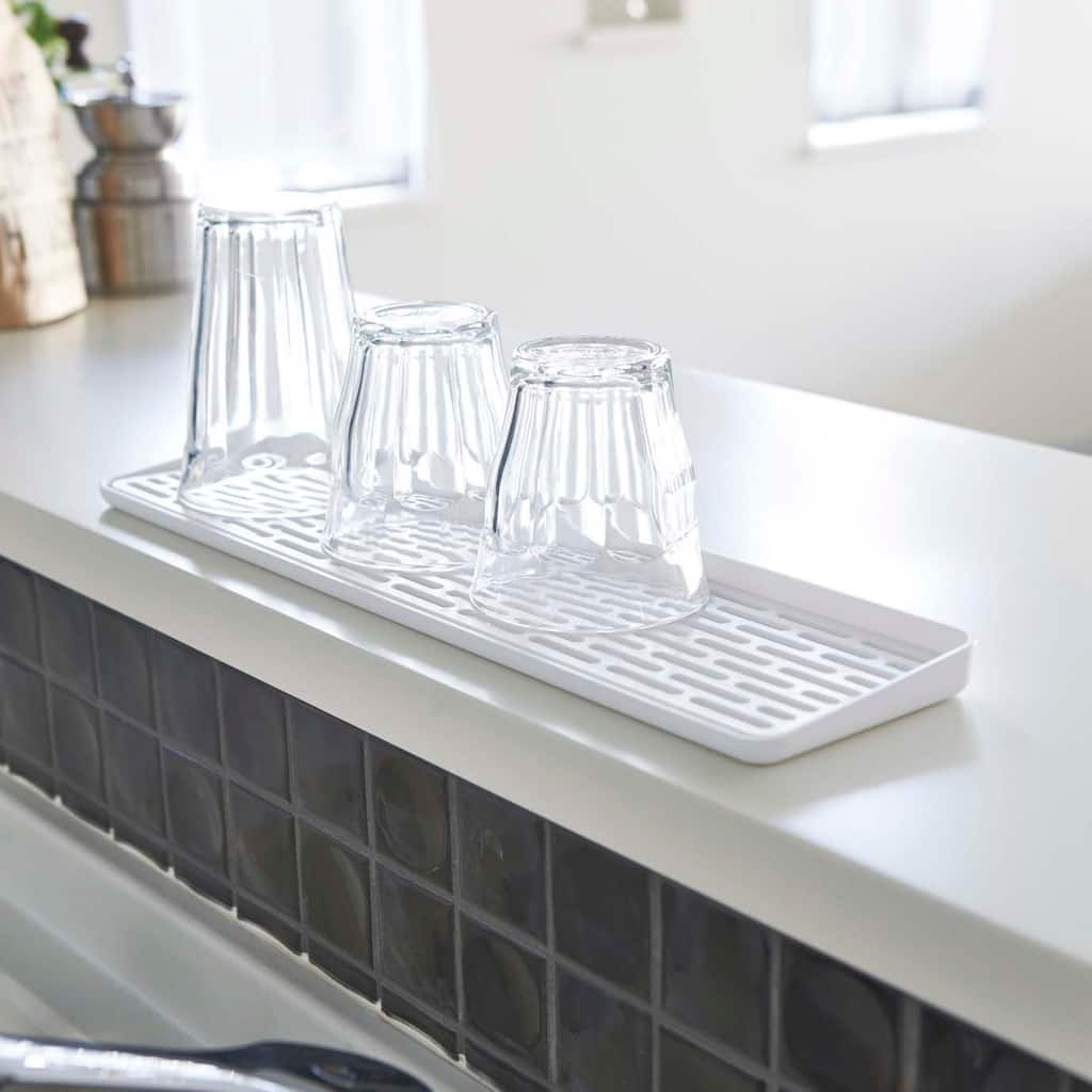 Yamazaki Home Tower Sink Side Glass Drainer