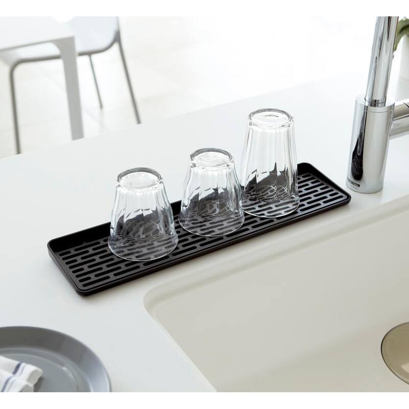 Yamazaki Home Tower Sink Side Glass Drainer