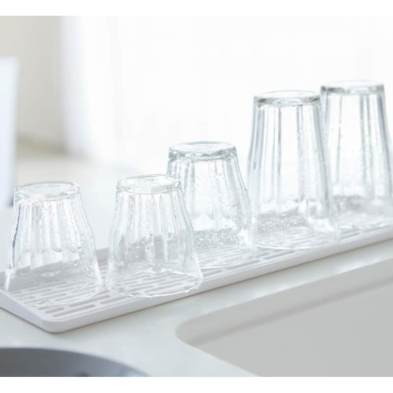 Yamazaki Home Tower Sink Side Glass Drainer