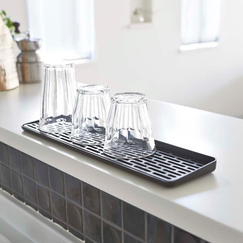 Yamazaki Home Tower Sink Side Glass Drainer