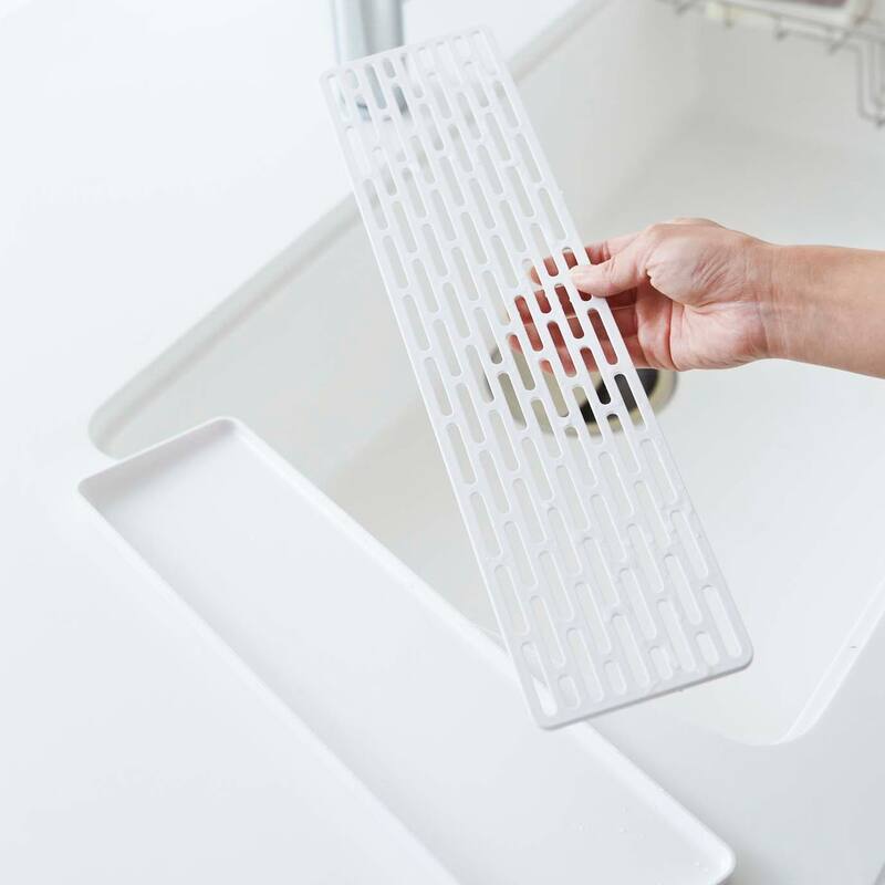 Yamazaki Home Tower Sink Side Glass Drainer