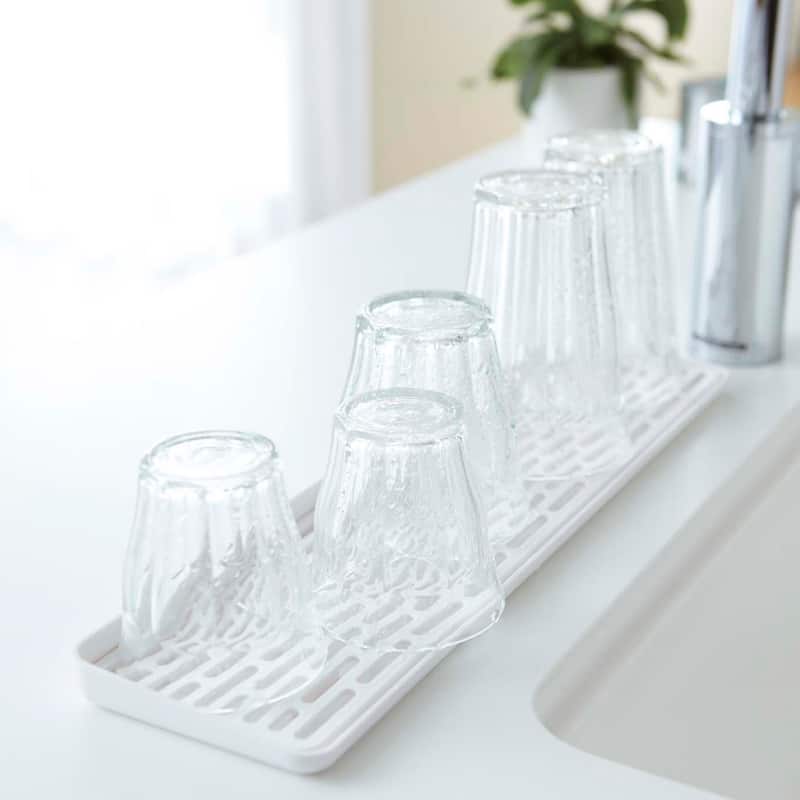 Yamazaki Home Tower Sink Side Glass Drainer