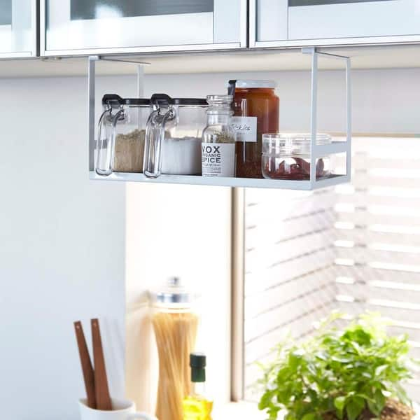 Yamazaki Home Plate Under Shelf Storage Rack - White