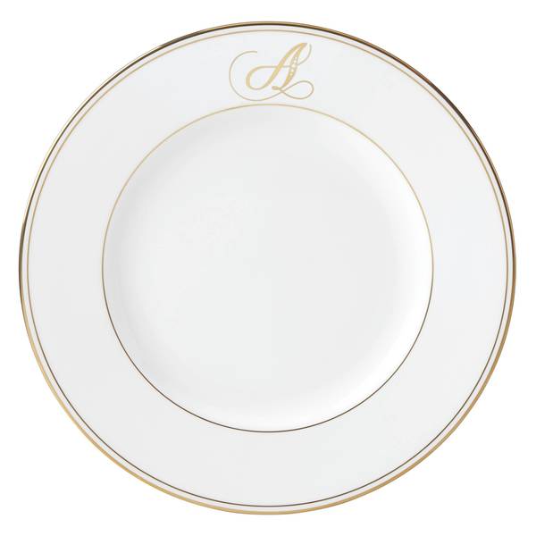 lenox federal gold script monogram mu