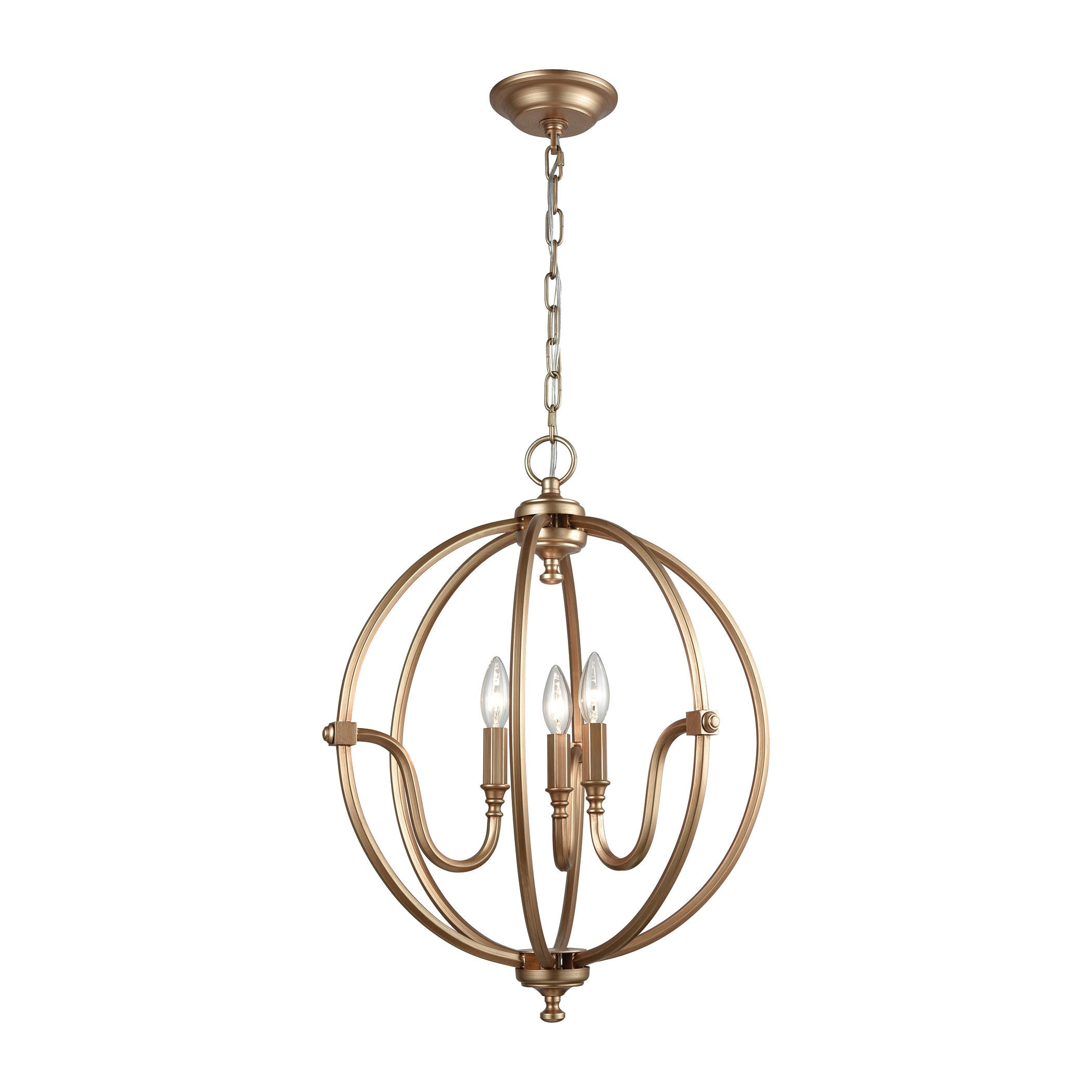 Stanton Matte Gold 3-light Chandelier (Chandelier) - Chandeliers For Bedrooms by Overstock.com