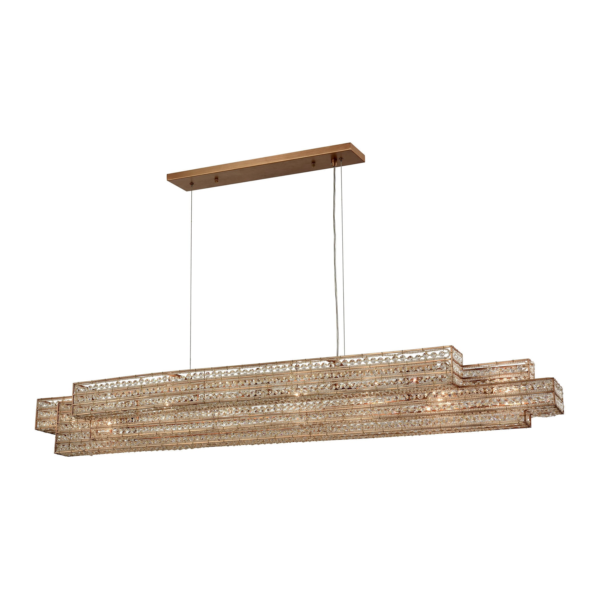 Lexicon Matte Gold with Clear Crystal 8-light Chandelier (Chandelier) - Chandeliers For Bedrooms by Overstock.com