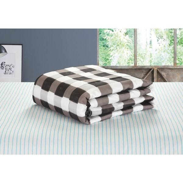 Shop Black And White Checkered Bed In A Bag On Sale Free
