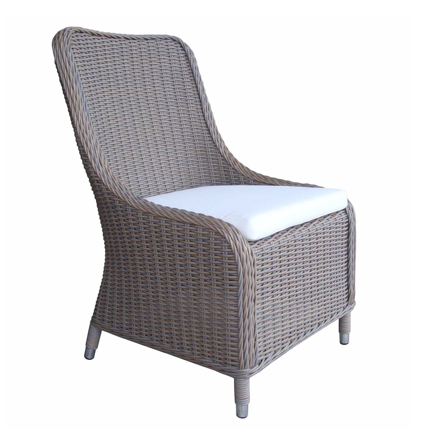 All Weather Wicker Outdoor Wicker Dining Chairs - Good Home