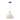 Merida White Linen/Polished Chrome Metal/Glass 1-light Pendant