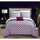 Chic Home Mariko Purple 8-piece Complete Bed in a Bag Reversible Duvet ...