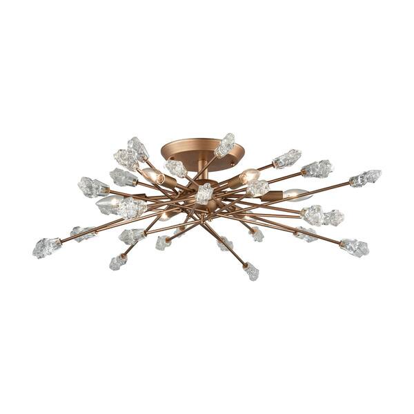 slide 2 of 2, Serendipity 6-light Semi-flush Fixture
