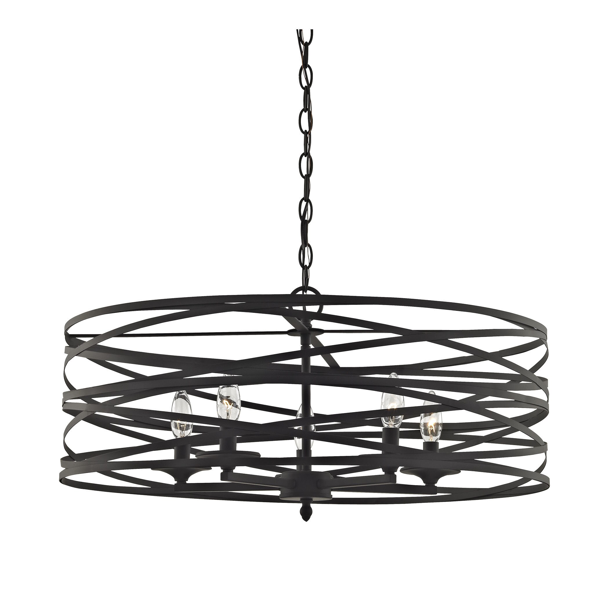 Vorticy Oil-rubbed Bronze Metal 5-light Chandelier (Chandelier) - Chandeliers For Bedrooms by Overstock.com