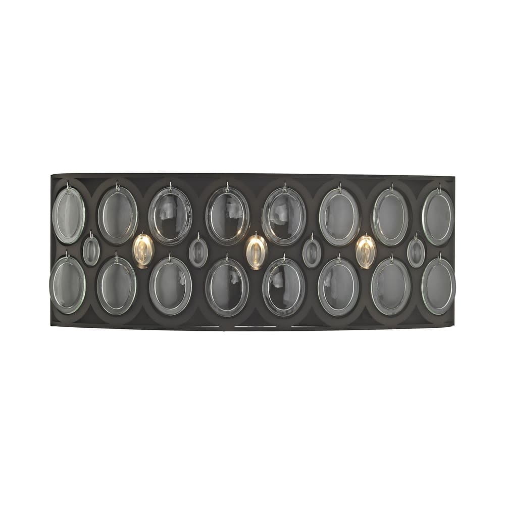 Elk Home Serai Oil Rubbed Bronze Glass Vanity Light