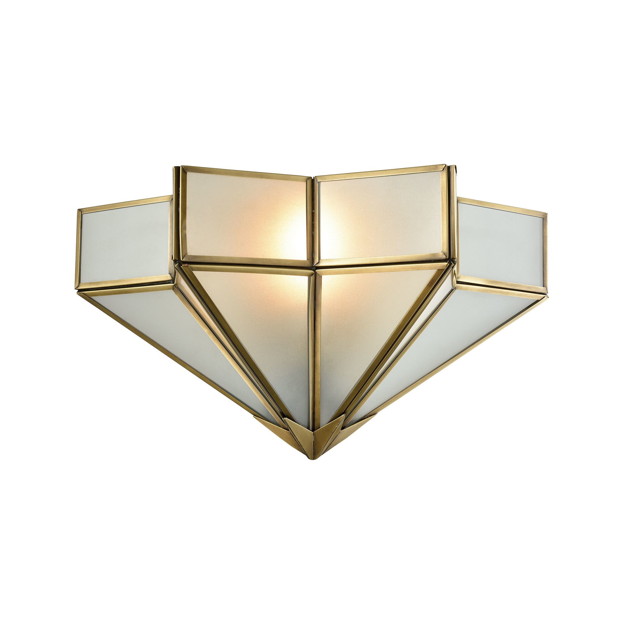 Decostar Brushed Br Metal With Frosted Gl Shade 1 Light Decostar Brushed Br Metal With