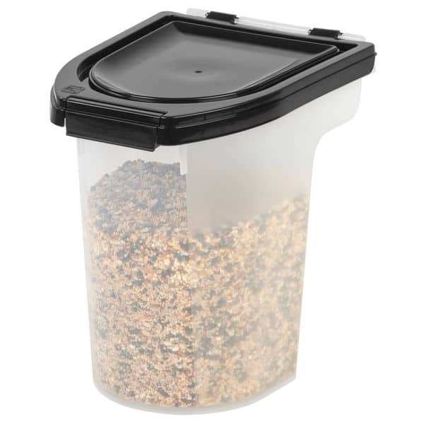 IRIS 8 Quart Airtight Pet Food Container, Black On Sale Bed Bath
