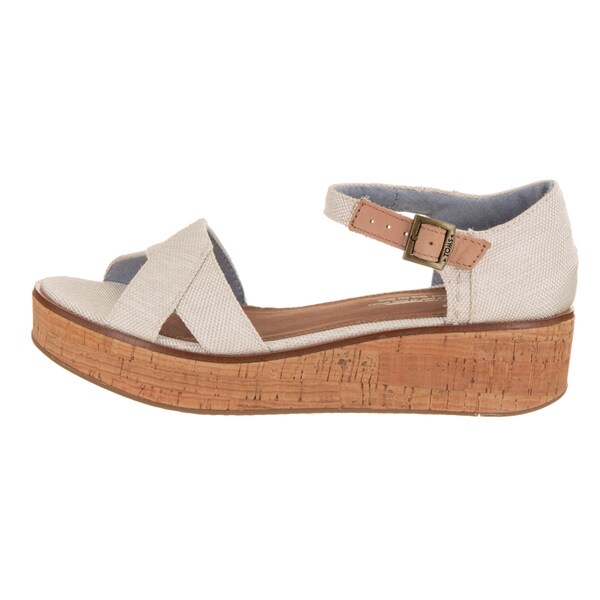 toms women's harper wedge sandal