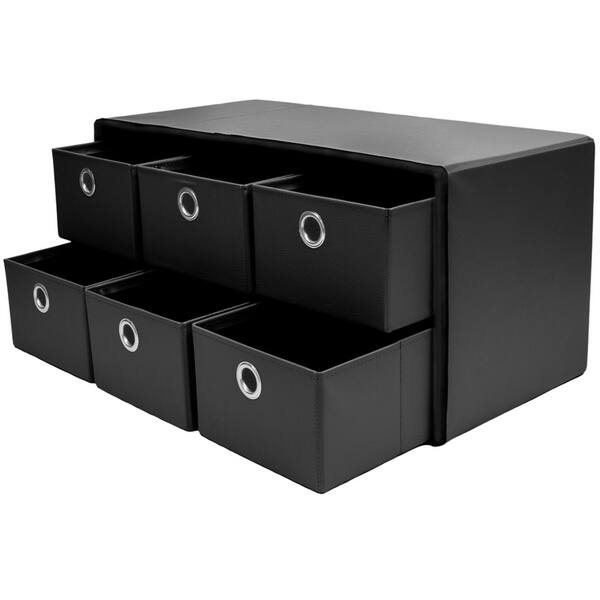 Shop Sorbus Storage Bench Chest With Drawers Collapsible Folding