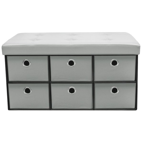 Shop Sorbus Storage Bench Chest With Drawers Collapsible Folding