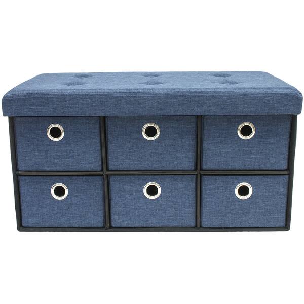 Shop Sorbus Storage Bench Chest With Drawers Collapsible Folding