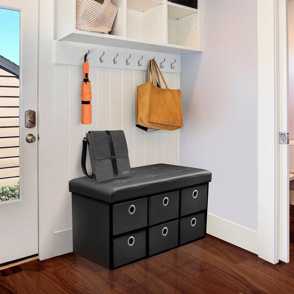 Shop Sorbus Storage Bench Chest With Drawers Collapsible Folding