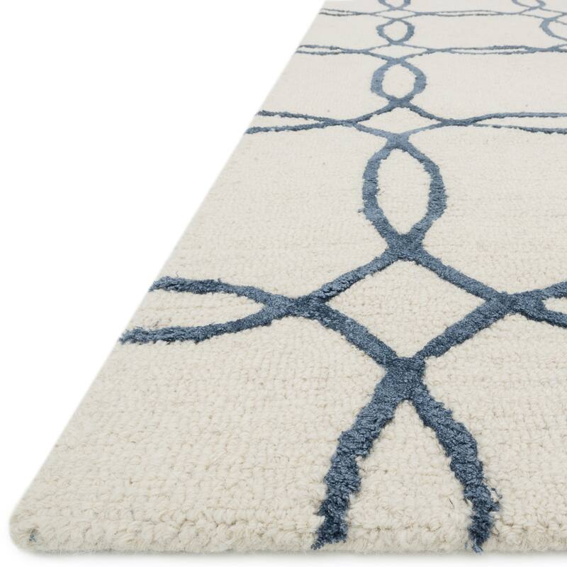 Alexander Home Carolyn Hand-hooked Geometric Wool Rug