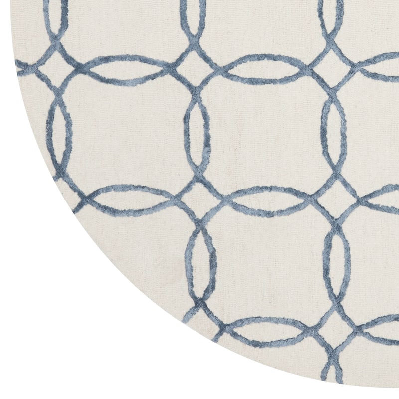 Alexander Home Carolyn Hand-hooked Geometric Wool Rug