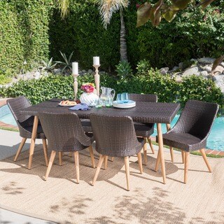 Delphi Outdoor 7-piece Rectangle Dining Set by Christopher Knight Home