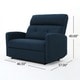 preview thumbnail 9 of 20, Halima Fabric 2-seater Recliner Club Chair by Christopher Knight Home
