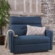 preview thumbnail 20 of 20, Halima Fabric 2-seater Recliner Club Chair by Christopher Knight Home