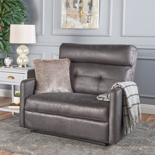Halima Microfiber 2 Seater Recliner Chair by Christopher Knight Home