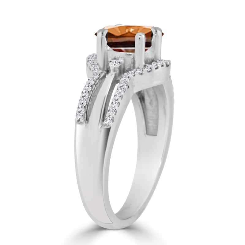 Auriya Modern 1 1/5ctw Brown Diamond Engagement Ring 14k Gold