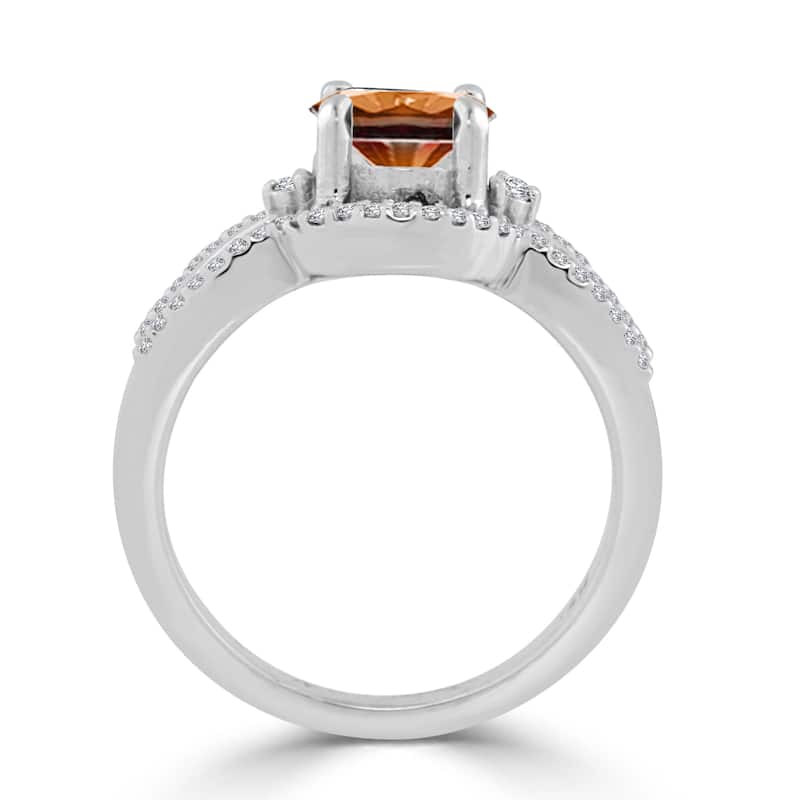 Auriya Modern 1 1/5ctw Brown Diamond Engagement Ring 14k Gold