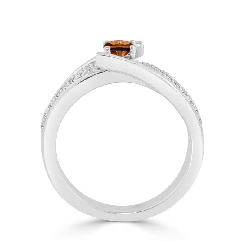 Auriya Contemporary 1/2ctw Brown Diamond Engagement Ring 14k Gold (H-I, I1-I2)