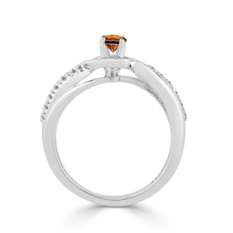 Auriya Twisted 2/5ctw Brown Diamond Engagement Ring 14k Gold (H-I, I1-I2)
