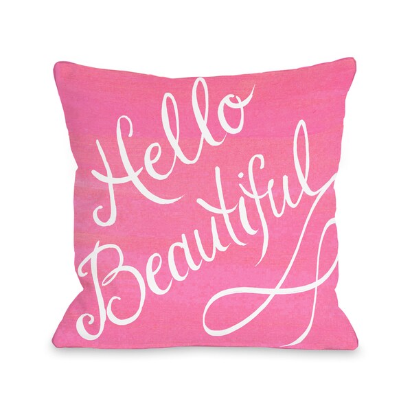 hello beautiful pillow