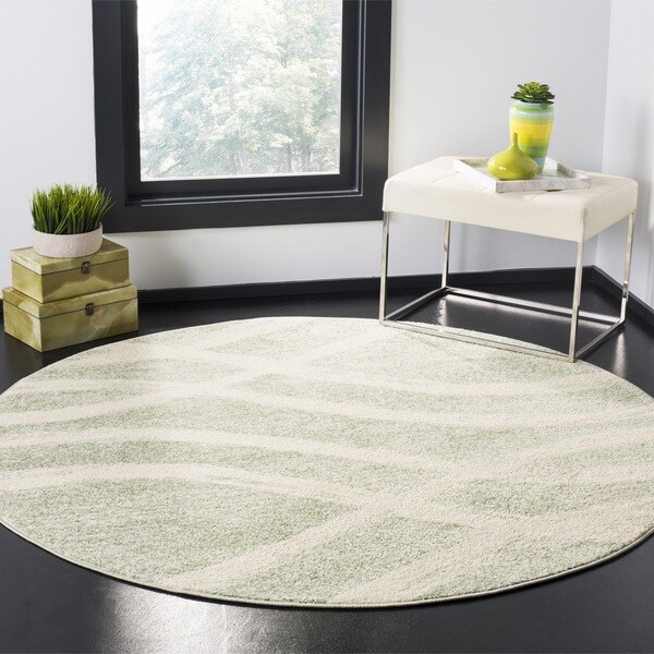 Safavieh Adirondack Vintage Oriental Sage/ Cream Area Rug - 6' Round
