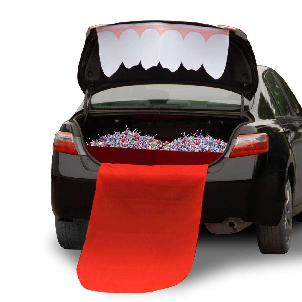 National Tree Company Halloween TRICKY TRUNKS Car Decoration Kit, Say Ah, 2-Piece Kit - 39 in