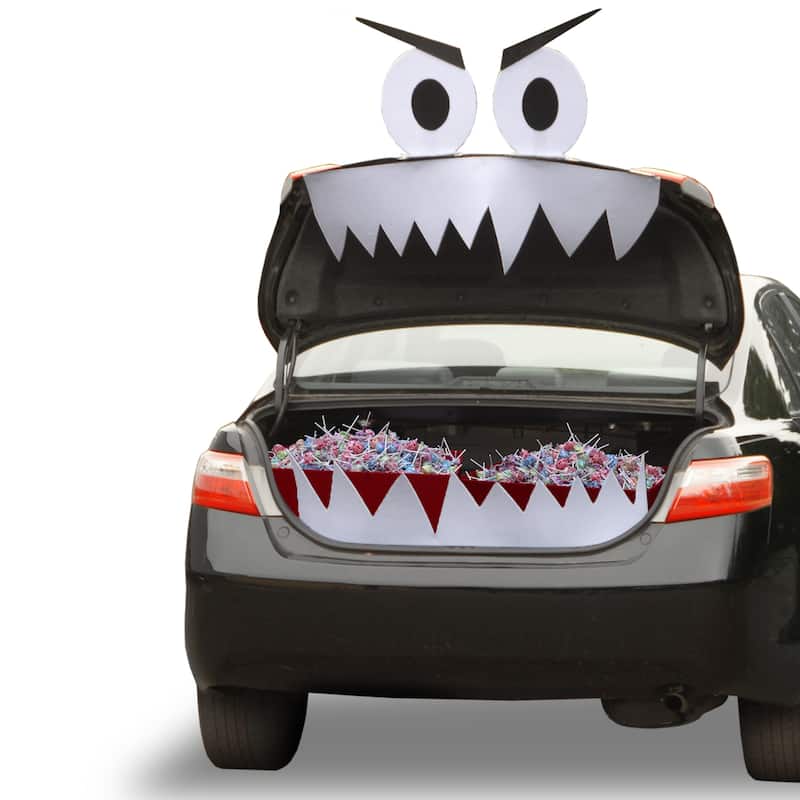 National Tree Company Halloween TRICKY TRUNKS Car Decoration Kit, Mean Streak, 4-Piece Kit