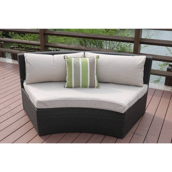 Shop New Fashion Half Moon 6 Piece Outdoor Curved Sectional