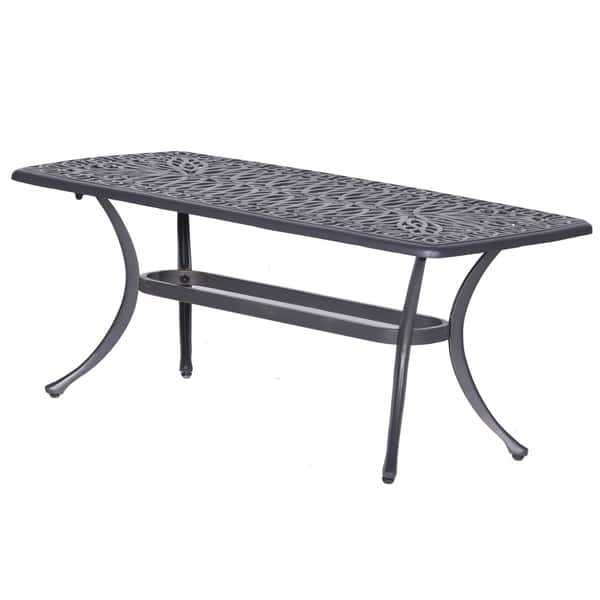 Havenside Home Saybrook Cast Aluminum Coffee Table On Havenside Home Saybrook Cast Aluminum Coffee Table