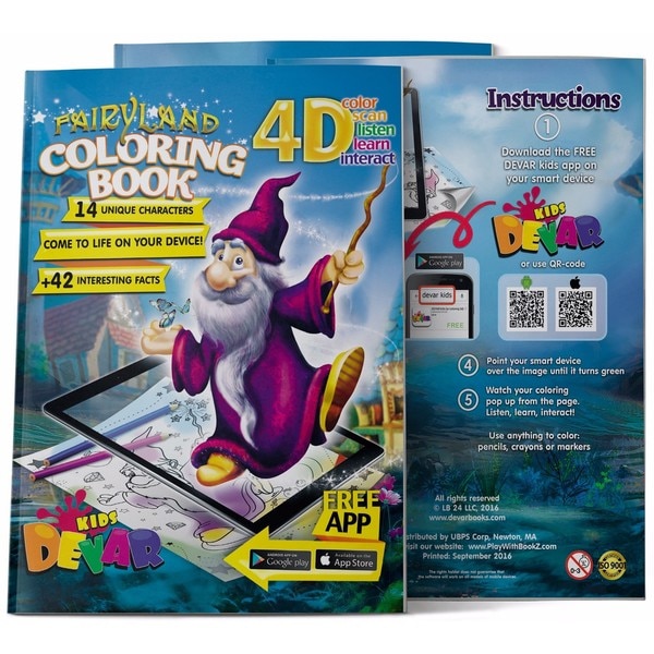 Download 4d Augmented Reality Come To Life Coloring Books Fairyland Free Shipping On Orders Over 45 Overstock Com 23193343