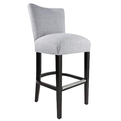 Savannah 30 Inch Contemporary Light Gray Upholstered Barstool