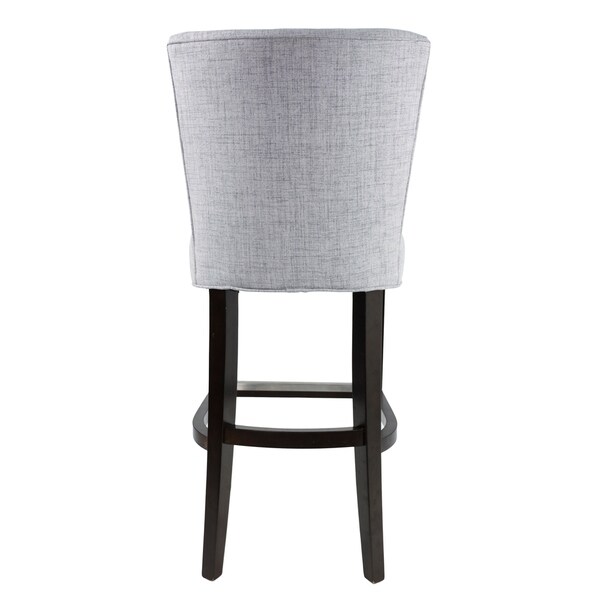 light gray upholstered bar stools