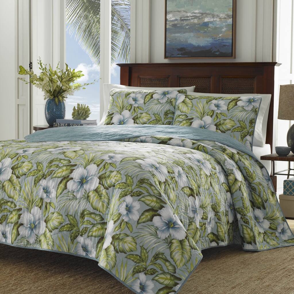 Tommy Bahama Alba Botanical Quilt Set