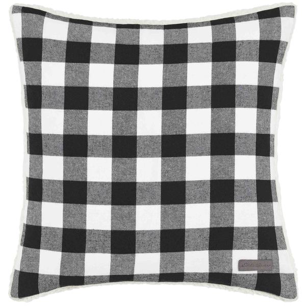 Black and white discount checkered throw pillows