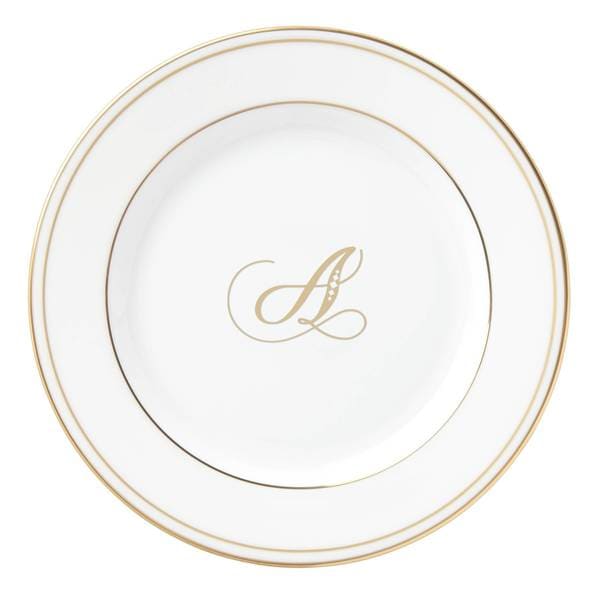 lenox federal gold script monogram mu