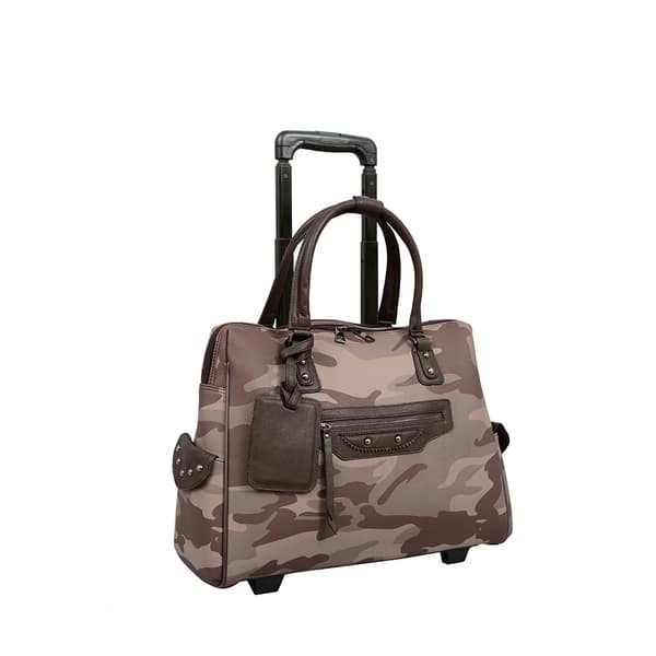 Mellow World Brandy Camouflage 13 Inch Laptop Roller Bag Overstock 16900329