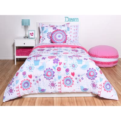 Spring Birds 6-piece Bed in a Bag Set