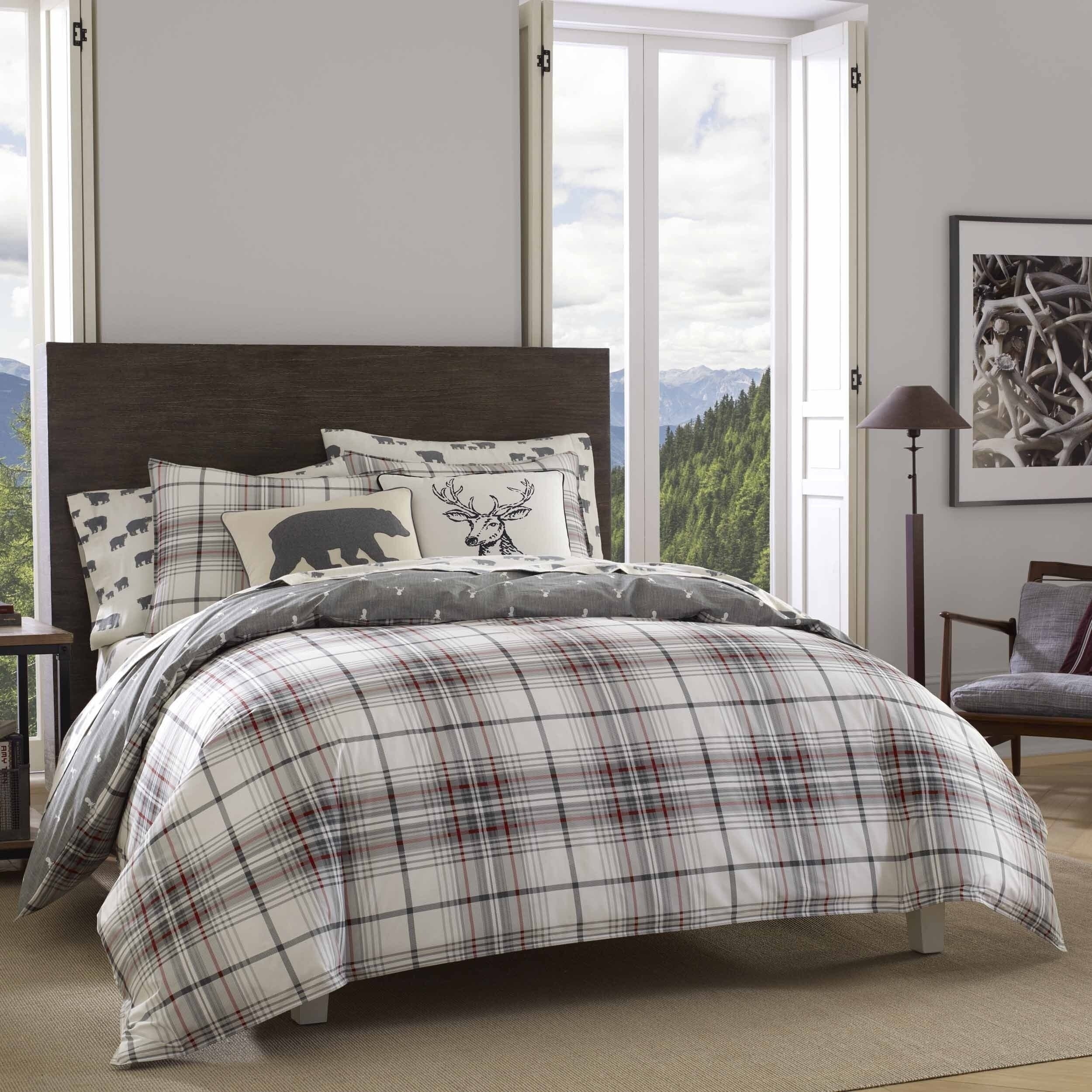 Shop Eddie Bauer Alder Plaid Comforter Set On Sale Free